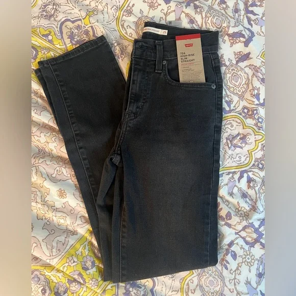 Levi’s 724 HIGH RISE SLIM STRAIGHT WOMEN'S JEANS - Picture 5 of 9